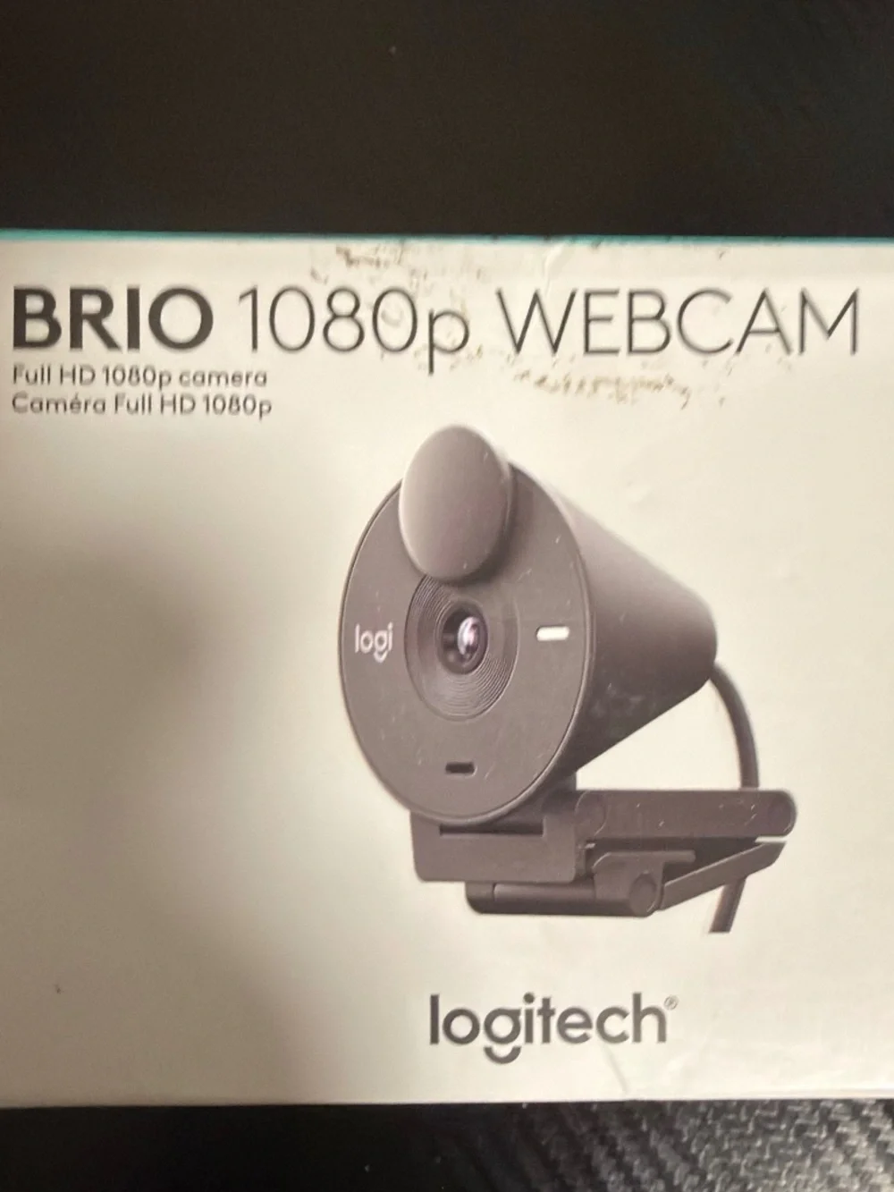 Logitech Brio 1080p Full HD Webcam with Built-In Privacy Shutter Black NIB